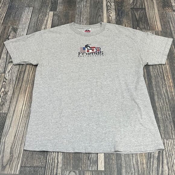 🔥🔥 Vintage FRIENDS SKATEBOARDS Rare Graphic Skate T-Shirt Men Sz Large - Picture 3 of 9